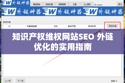 知识产权维权网站SEO 外链优化的实用指南
