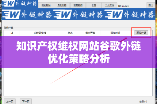 知识产权维权网站谷歌外链优化策略分析