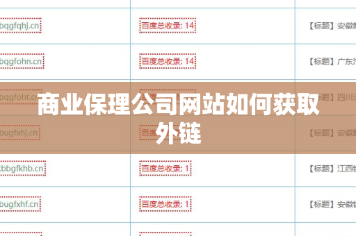 商业保理公司网站如何获取外链