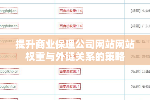 提升商业保理公司网站网站权重与外链关系的策略