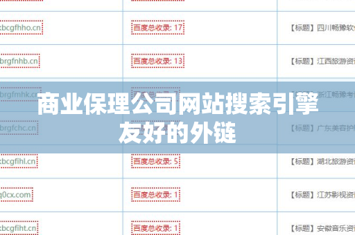商业保理公司网站搜索引擎友好的外链