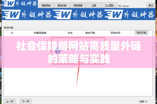 社会保障局网站高质量外链的策略与实践