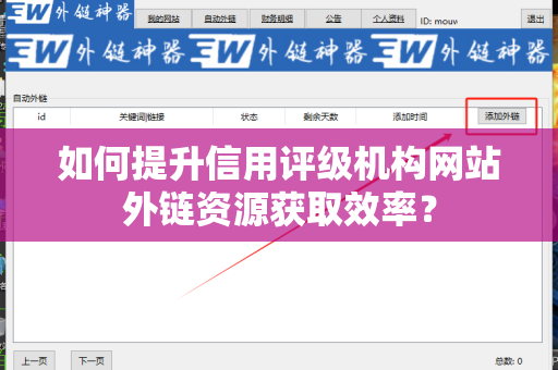 如何提升信用评级机构网站外链资源获取效率？