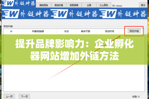 提升品牌影响力：企业孵化器网站增加外链方法