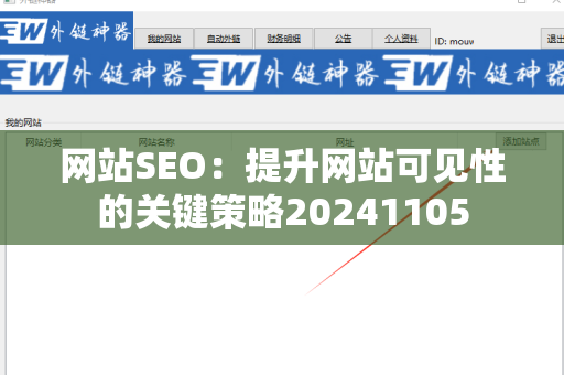 网站SEO：提升网站可见性的关键策略20241105