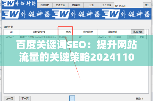 百度关键词SEO：提升网站流量的关键策略20241105