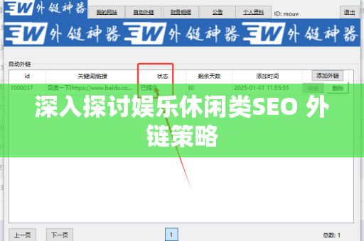 深入探讨娱乐休闲类SEO 外链策略