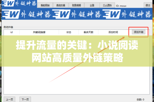 提升流量的关键：小说阅读网站高质量外链策略
