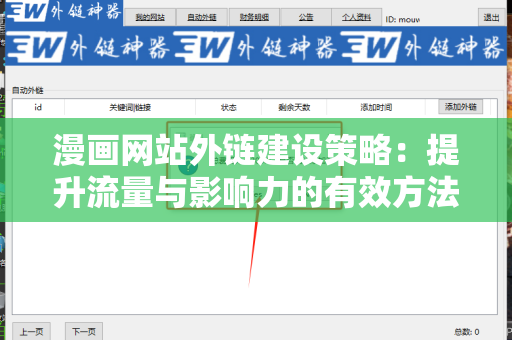 漫画网站外链建设策略：提升流量与影响力的有效方法