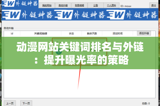 动漫网站关键词排名与外链：提升曝光率的策略