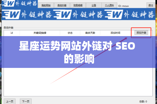 星座运势网站外链对 SEO 的影响