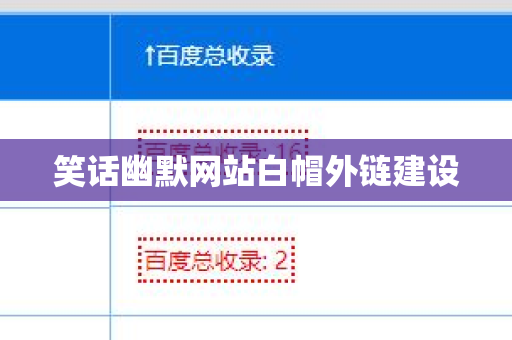 笑话幽默网站白帽外链建设