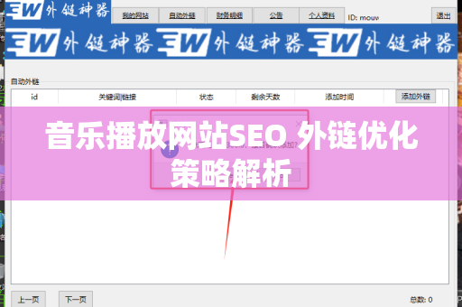 音乐播放网站SEO 外链优化策略解析