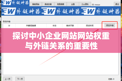 探讨中小企业网站网站权重与外链关系的重要性