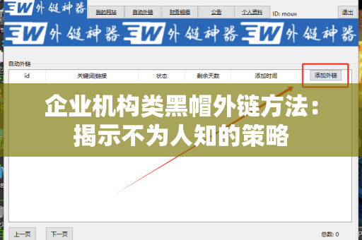 企业机构类黑帽外链方法：揭示不为人知的策略