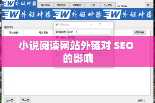 小说阅读网站外链对 SEO 的影响