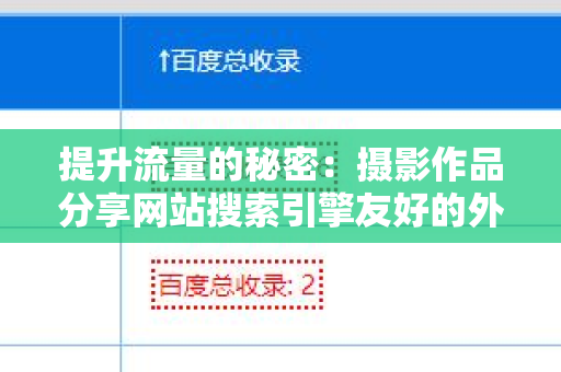 提升流量的秘密：摄影作品分享网站搜索引擎友好的外链