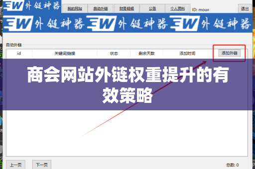 商会网站外链权重提升的有效策略
