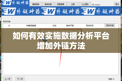 如何有效实施数据分析平台增加外链方法