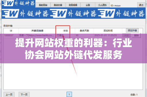 提升网站权重的利器：行业协会网站外链代发服务