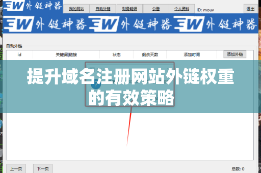 提升域名注册网站外链权重的有效策略