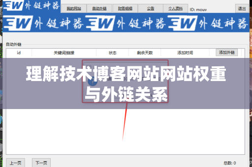 理解技术博客网站网站权重与外链关系
