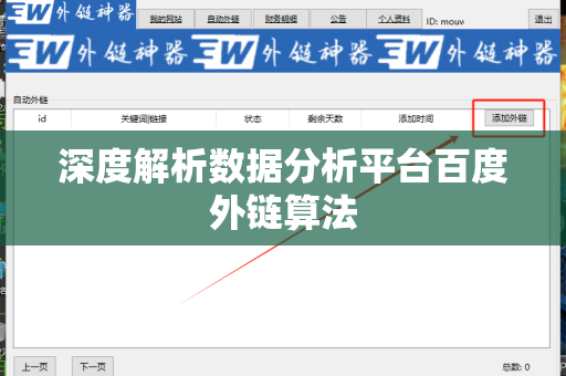 深度解析数据分析平台百度外链算法