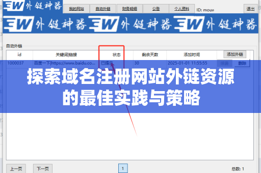 探索域名注册网站外链资源的最佳实践与策略