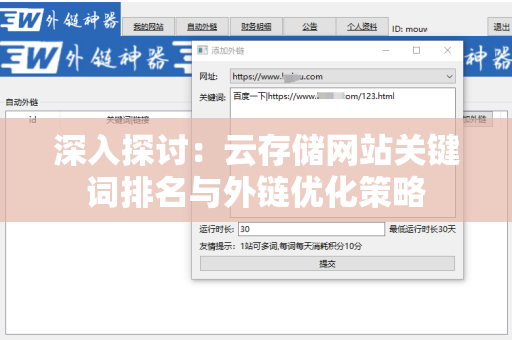 深入探讨：云存储网站关键词排名与外链优化策略