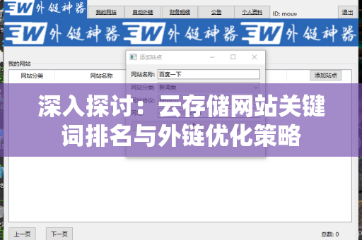 深入探讨：云存储网站关键词排名与外链优化策略