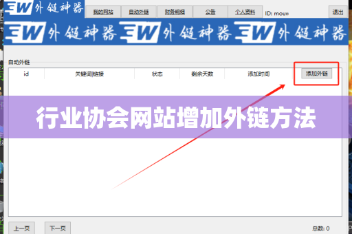 行业协会网站增加外链方法