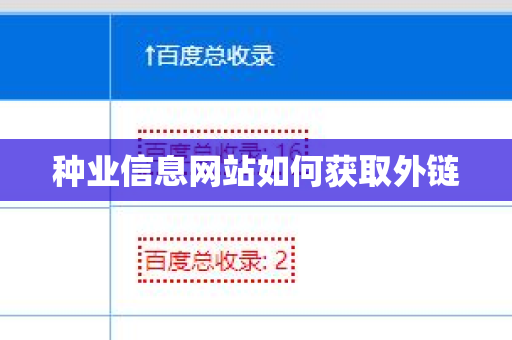 种业信息网站如何获取外链
