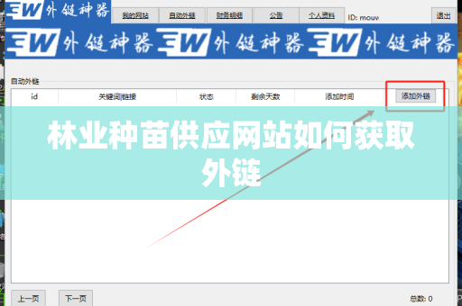 林业种苗供应网站如何获取外链