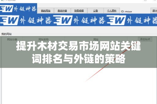 提升木材交易市场网站关键词排名与外链的策略