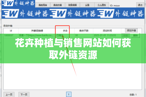 花卉种植与销售网站如何获取外链资源