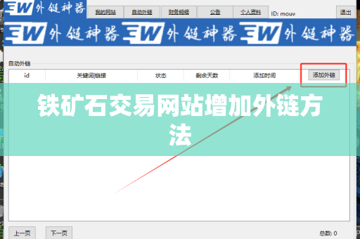 铁矿石交易网站增加外链方法
