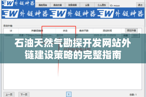 石油天然气勘探开发网站外链建设策略的完整指南
