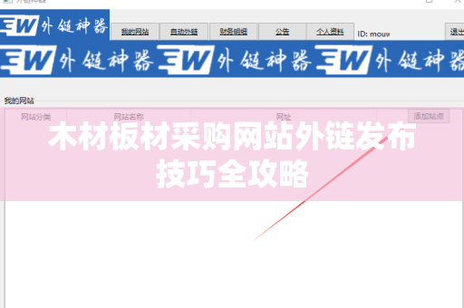 木材板材采购网站外链发布技巧全攻略