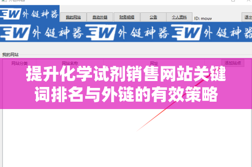提升化学试剂销售网站关键词排名与外链的有效策略