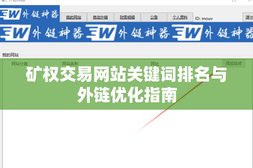 矿权交易网站关键词排名与外链优化指南