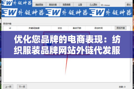 优化您品牌的电商表现：纺织服装品牌网站外链代发服务