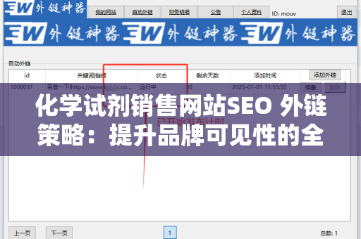 化学试剂销售网站SEO 外链策略：提升品牌可见性的全面指南