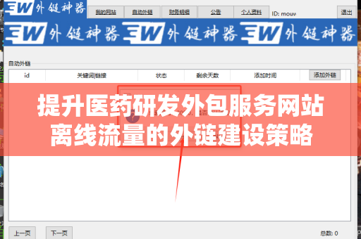 提升医药研发外包服务网站离线流量的外链建设策略