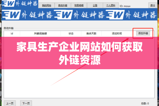 家具生产企业网站如何获取外链资源