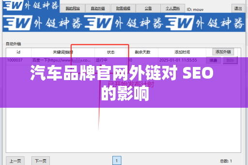 汽车品牌官网外链对 SEO 的影响
