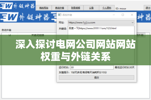 深入探讨电网公司网站网站权重与外链关系