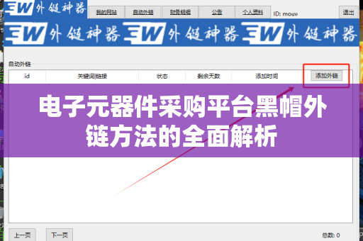 电子元器件采购平台黑帽外链方法的全面解析