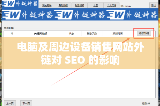 电脑及周边设备销售网站外链对 SEO 的影响