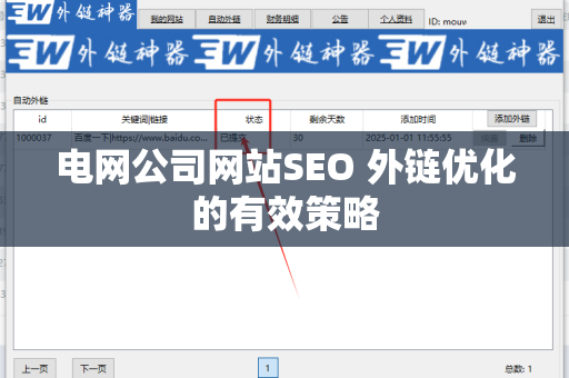 电网公司网站SEO 外链优化的有效策略