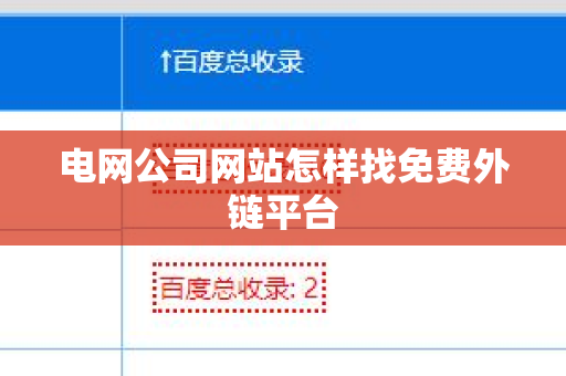 电网公司网站怎样找免费外链平台